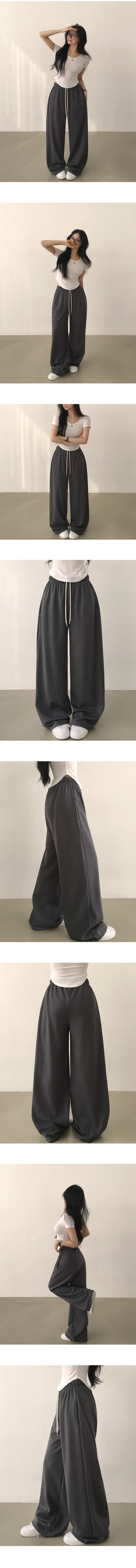 [휘뚜루~/편해요] 일상속에서 계속 찾게되는, 데일리 밴딩 일자 와이드 트레이닝팬츠 (9color) 상세 이미지 10