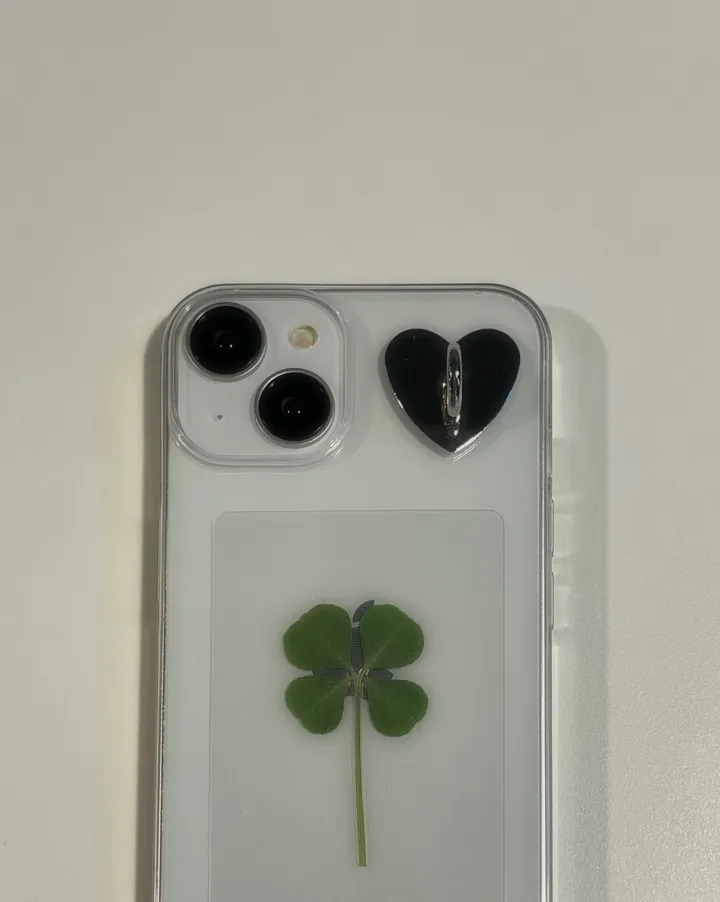 [케이스 세트🍀] 생화 네잎클로버카드 케이스 세트 Real clover card phonecase set  (행운선물/졸업선물/수능선물/스승의날선물/어버이날선물/친구선물) 상세 이미지 5