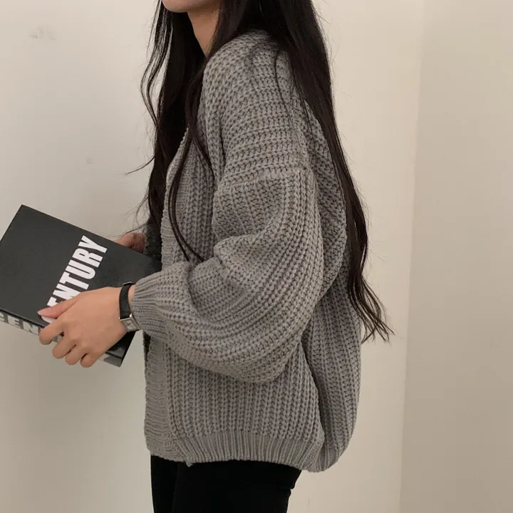 [재진행/루즈핏/고퀄] 사심가득! 주머니 하찌 니트가디건;6col 상세 이미지 12