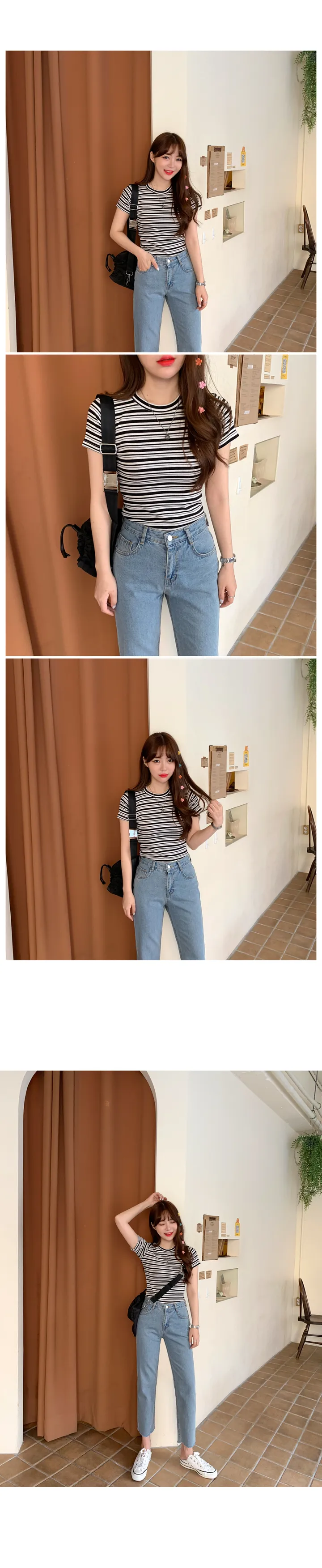 '당일발송'[landmade]인생핏키작녀썸머데님일자팬츠 (2color)'S-XL사이즈' 상세 이미지 27