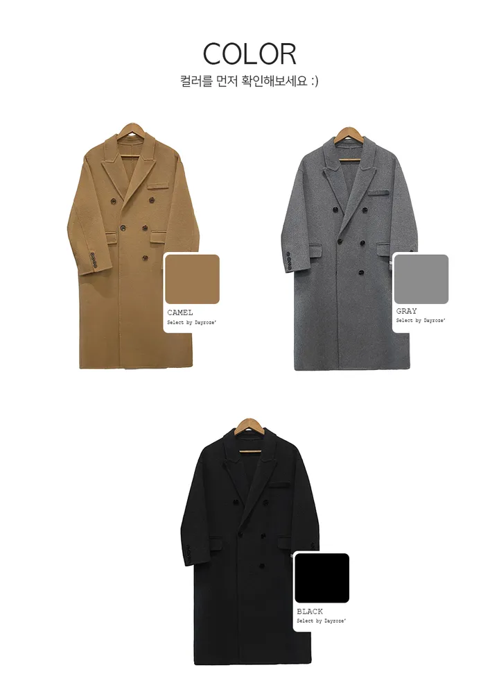[고퀄리티🖤/핏보장] 르엘 핸드메이드 쓰리버튼 코트 (3color) 상세 이미지 2