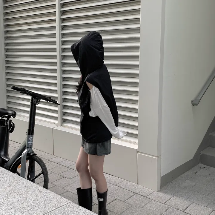 레코드 후드 나일론 조끼 : record hoodie Anorak vest - 4 color 상세 이미지 62