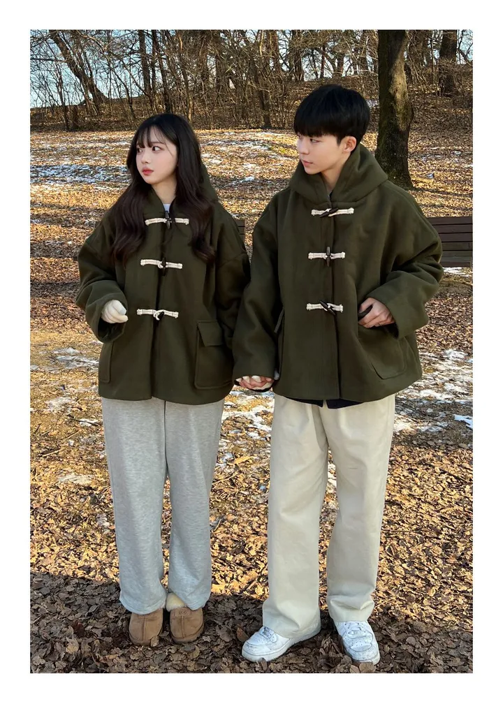 [최저가/숏&롱] 떡볶이 후드 겨울 가을 코트 고퀄리티 남녀공용 아우터 자켓 오버핏 빅사이즈 커플룩 시밀러룩 상세 이미지 42