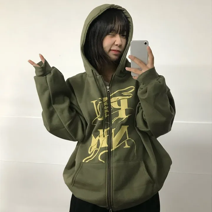 (기모선택/국내)Punk Two way Hooded zip-up - 3color 상세 이미지 14
