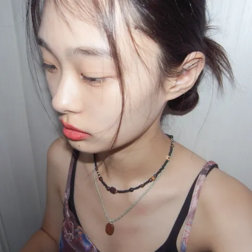 [디테일]보헤미안 오리엔탈 빈티지 유니크 나무 우드 비즈 목걸이 상세 이미지 9