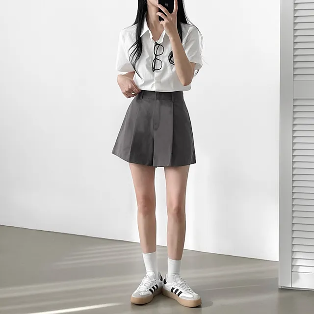 [Made/탄탄한퀄리티!] 메이비 코튼 핀턱반바지 숏팬츠 4color 상세 이미지 21