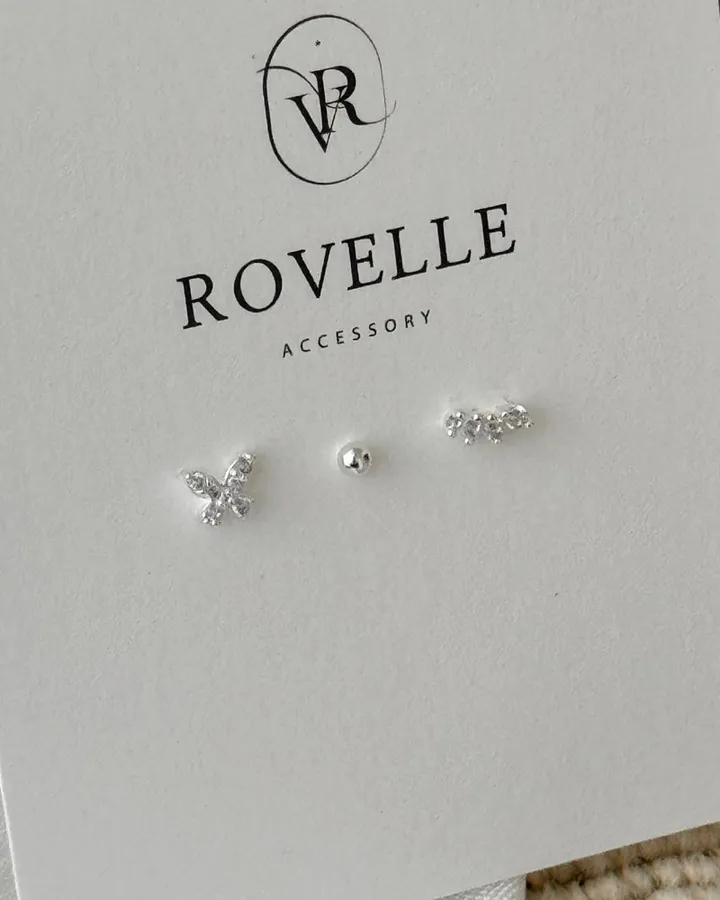 [925silver/3set] some one 미니 나비 큐빅 볼 925실버 피어싱세트 상세 이미지 12