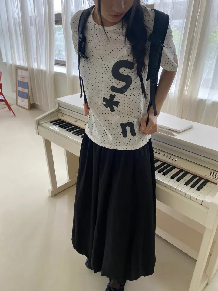 민소매 모델 착용 이미지-S1L13