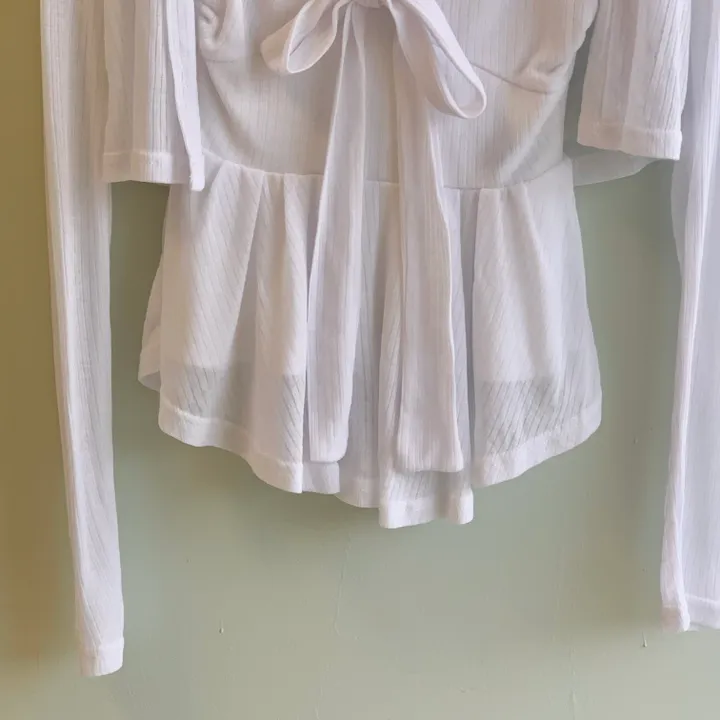 청순여신룩🪽[찰랑-여리핏/*set] lovin’ ribbon tie shirring sleeveless cardigan set | 러빈 리본 타이 셔링 나시 가디건 세트 상세 이미지 14