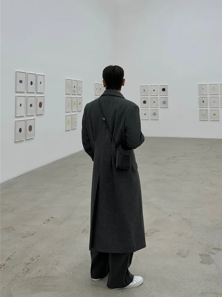 룩 다트 맥시 오버핏 울 코트 상세 이미지 49