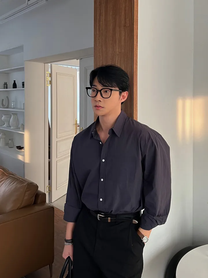 소가죽 원형 손목시계 사각 소가죽 데일리 심플 가죽시계 메탈 레더 남친룩 하객룩 봄 가을 상세 이미지 52