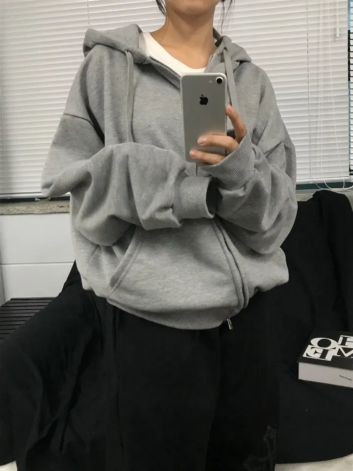 (1+1/교복템)당일출고🚛Avocado basic over two way zip- up - 7color 상세 이미지 27