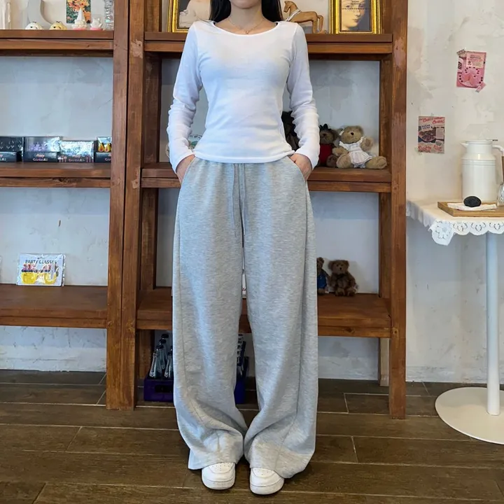 빠른발송🚀주문폭주🔥[숏/롱][핏보장][문의폭주]존예핏 와이드 핀턱 트레이닝팬츠 상세 이미지 15