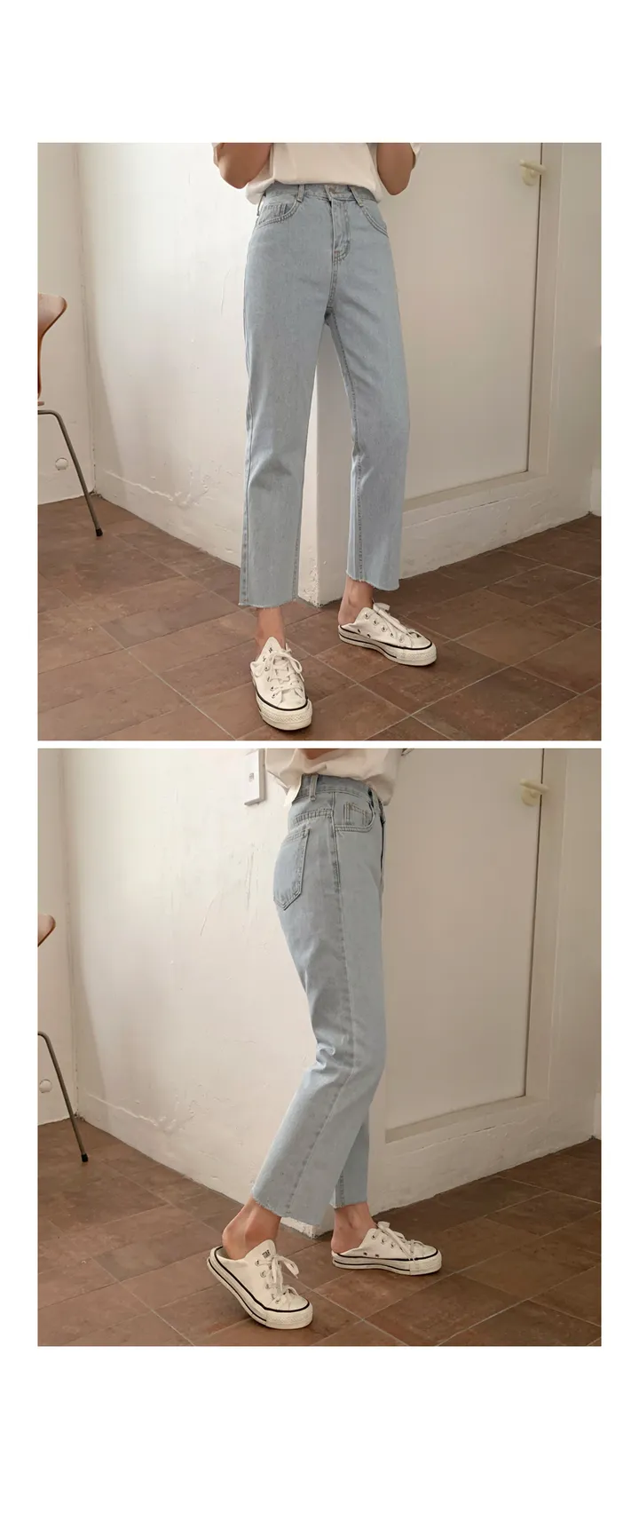 '당일발송'[landmade]인생핏키작녀썸머데님일자팬츠 (2color)'S-XL사이즈' 상세 이미지 14