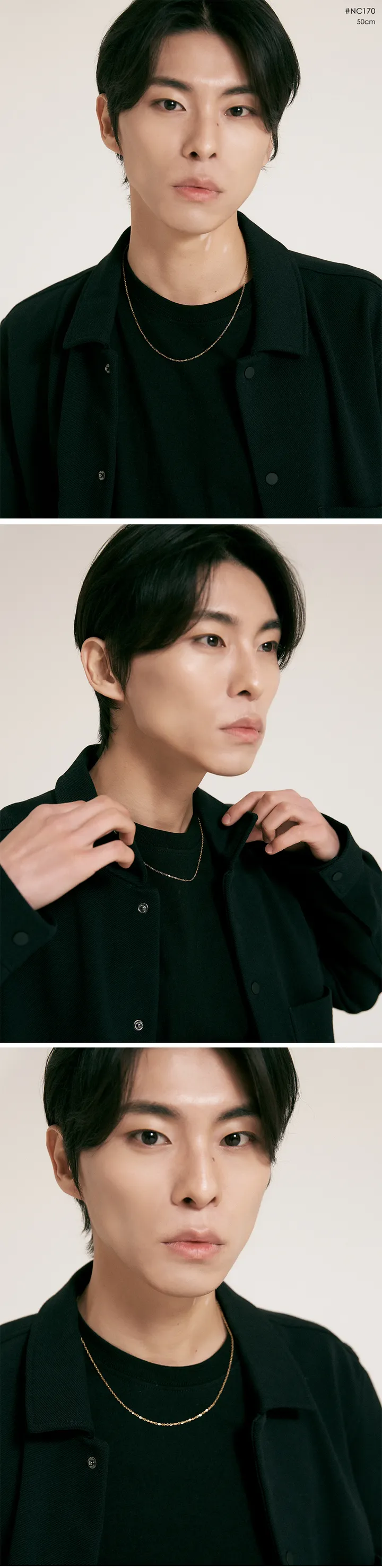 👍모델소장👍골드 써지컬 목걸이 롱 체인 목걸이 줄 레이어드 뱀줄 볼체인 목걸이 상세 이미지 31