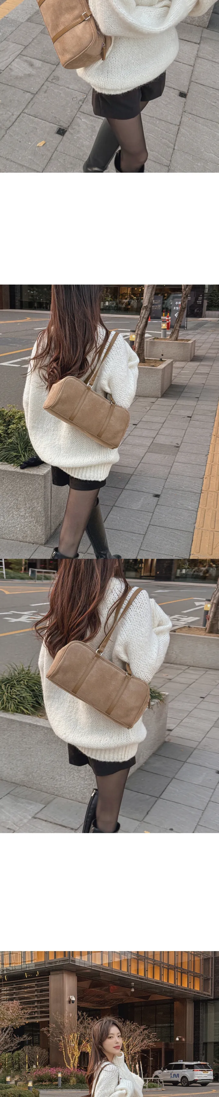 [안감 털날림❌/하이넥 버클⭕] 에티오 하이넥 더블버클 지퍼 가죽포인트 허리버클 양털 페이크레더 무스탕 상세 이미지 19