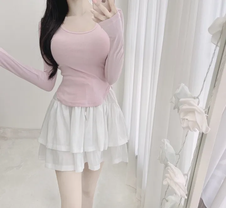반팔긴팔o자체제작❤️요기가원조❤️숏/롱ver*유어로즈 몸매보정ts 상세 이미지 14