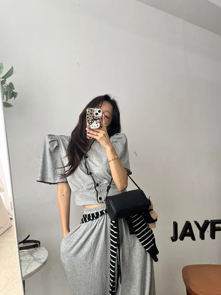 [상하의세트/코디고민X/데일리룩] 바비프릴가디건세트(3color) 상세 이미지 4