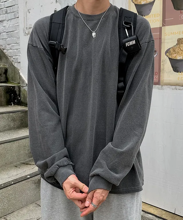 【KOOLOSET】Pigment Track Line Layered Long Sleeve Pigment Track Line Layered Long Sleeve (3color) - 4910