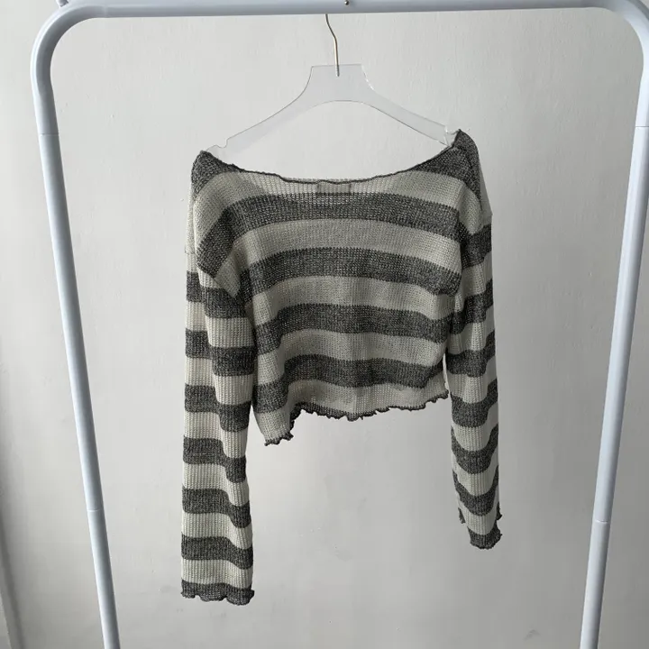 *주문폭주* [데일리힙set] 물결 단가라 니트 티셔츠 & 흑청 사이드워싱 데님 팬츠 [D1-9] 상세 이미지 24