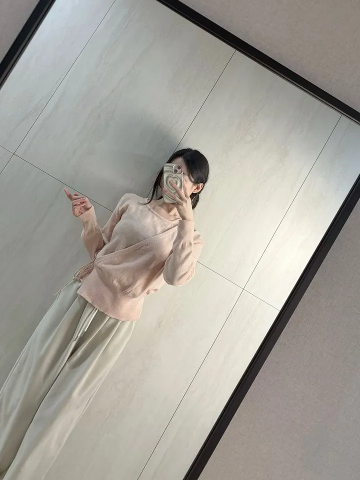 이브 여리 언발 끈 랩 가디건 *랩가디건, 끈가디건 상세 이미지 20