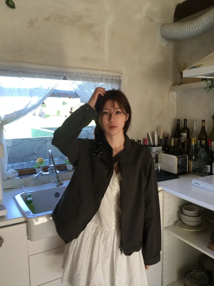 [봄신상💐](2colors/주문폭주🎉/투웨이) 빈티지 블루종 코튼 면 라이더 점퍼 자켓 jk 상세 이미지 65