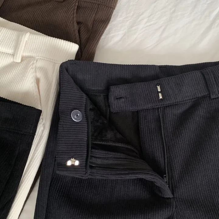 *코듀로이* ~2XL [기장선택/융기모] 도톰 스판 골덴 히든밴딩 하이웨스트 슬림부츠컷 슬랙스 고퀄 몸매보정 키작녀 키큰녀 빅사이즈 상세 이미지 9