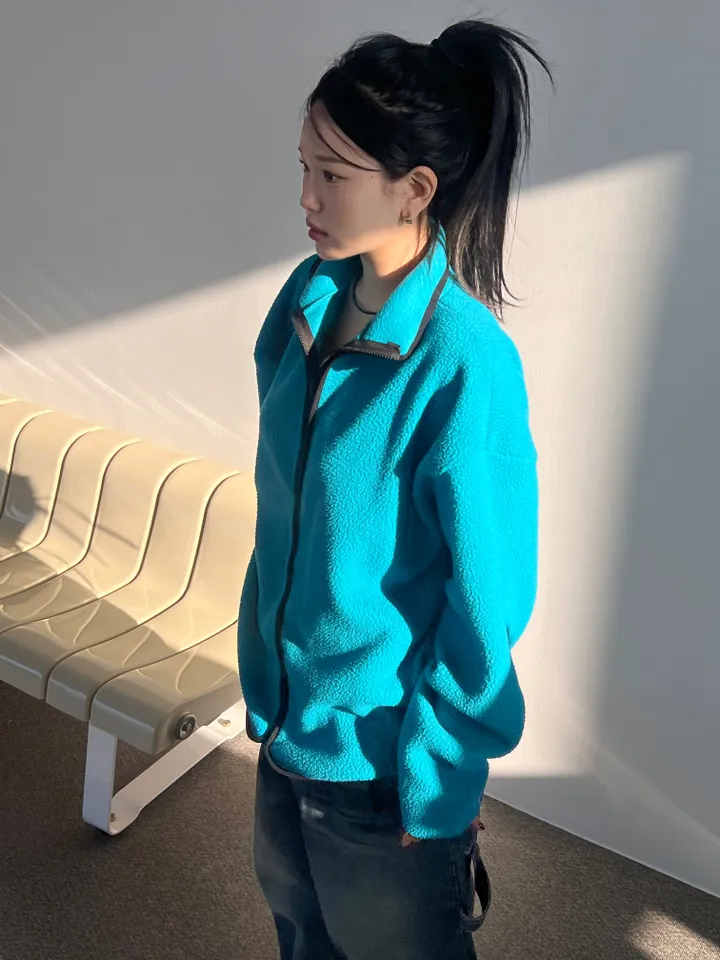 - 남녀공용 빈티지 크랙덤블 오버핏 후리스 - 상세 이미지 10