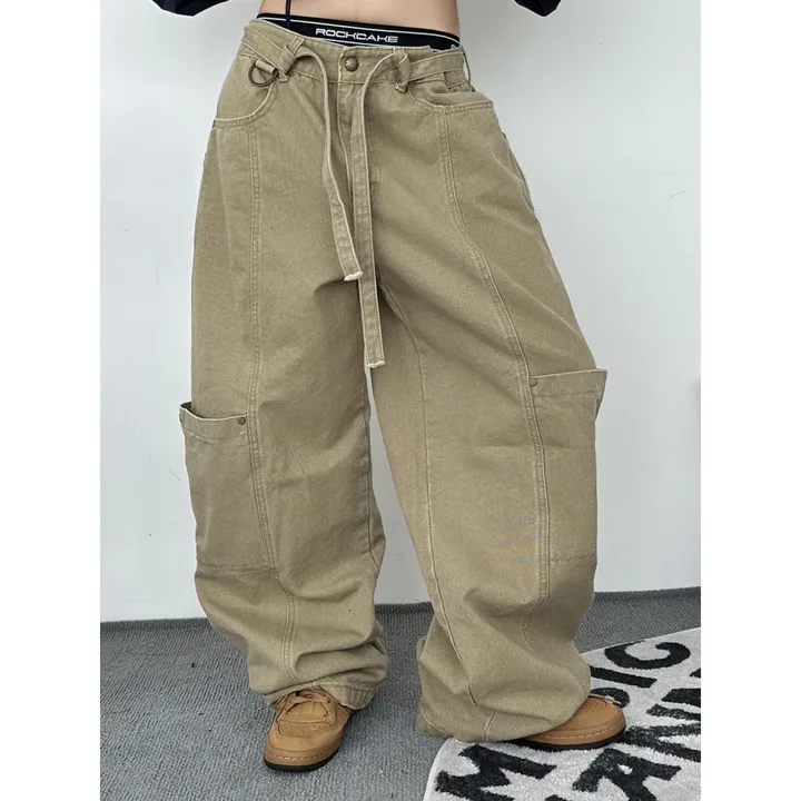 [UNISEX]라코 컬러 배색 포인트 빈티지 후드 야상 점퍼 자켓(3color) 상세 이미지 17