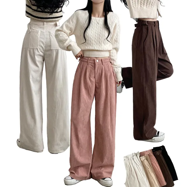 [~XL/3기장/허리조절!] 코듀로이 골덴 스트랩 코튼와이드팬츠 5color 상세 이미지 3