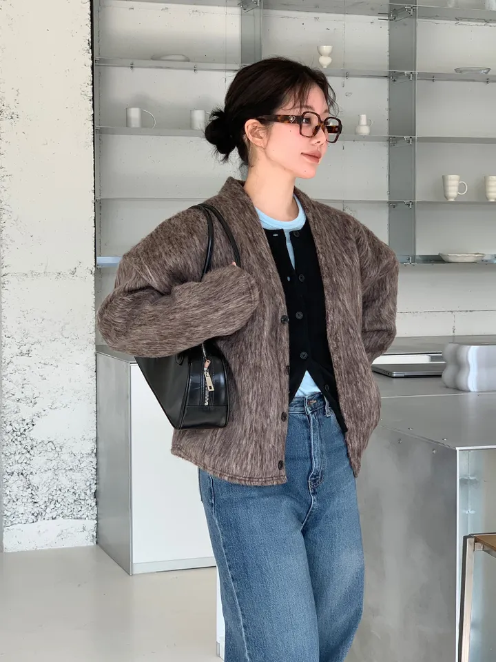 basic round cardigan (5color) 상세 이미지 38