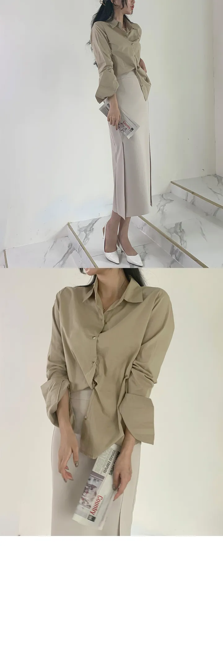 베이직무드 데일리 셔츠남방 상세 이미지 10