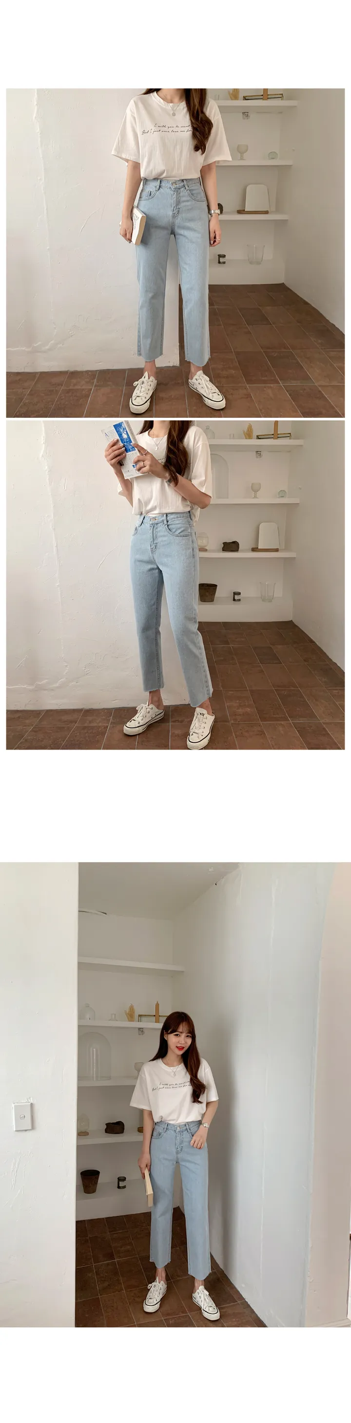 '당일발송'[landmade]인생핏키작녀썸머데님일자팬츠 (2color)'S-XL사이즈' 상세 이미지 20