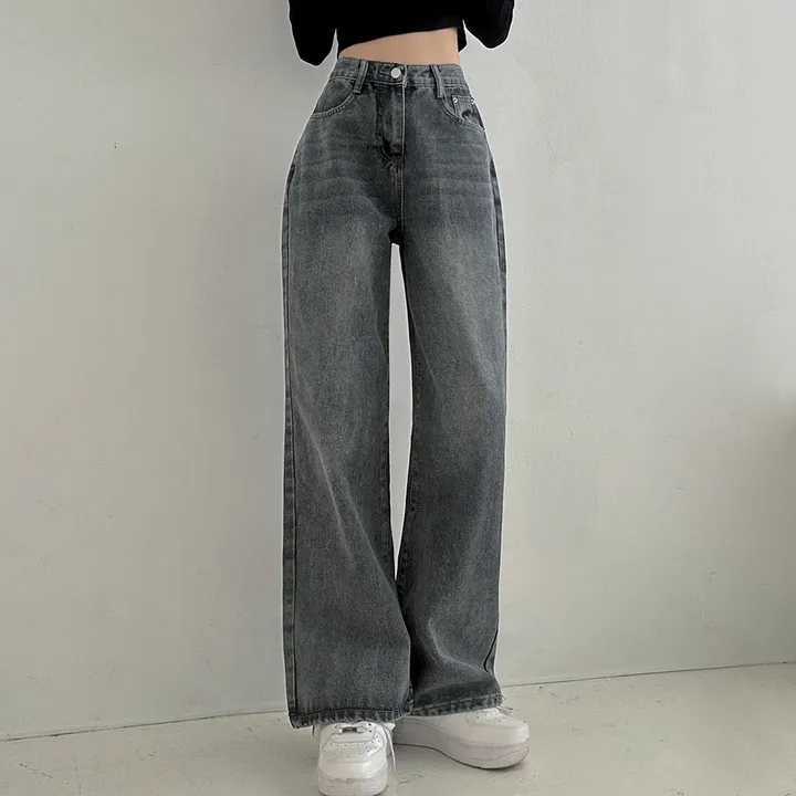 [3단기장/S-2XL/인생데님👖] 로킷 데님 와이드핏 롱 워싱 데님 팬츠 6colors 상세 이미지 14