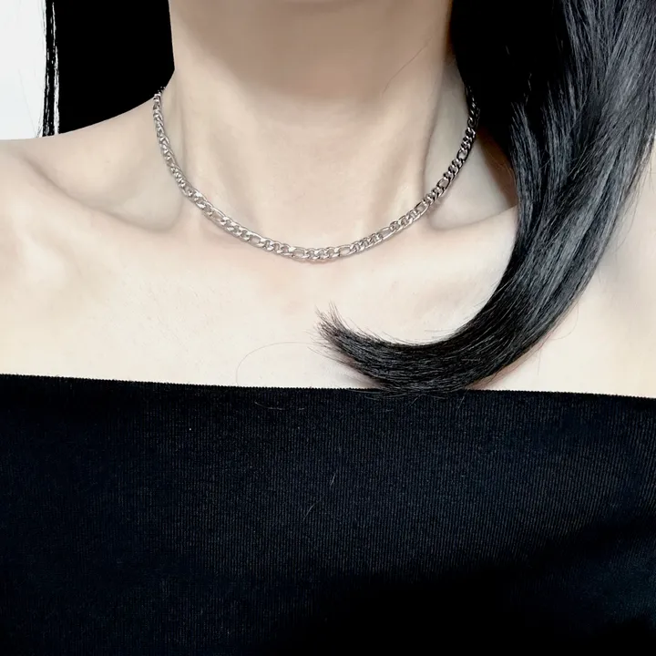 4주년 감사❤️6200원 [2개이상구매시할인]써지컬 데일리 초커 레이어드 목걸이 클립 십자가 하트 진주 볼드 군번줄 볼체인 블랙체인 상세 이미지 85