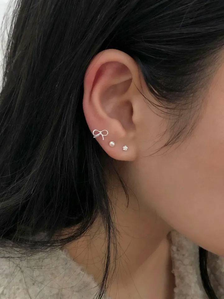 *기획 set* [925 silver] 리비팝 리본 피어싱 4 set (2 type) 상세 이미지 9