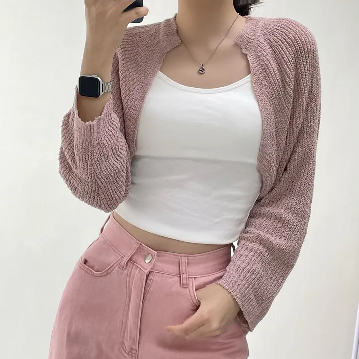 [여리핏/지금부터 쭉~] 엘르 볼레로 가디건 크롭가디건 여름가디건 상세 이미지 19