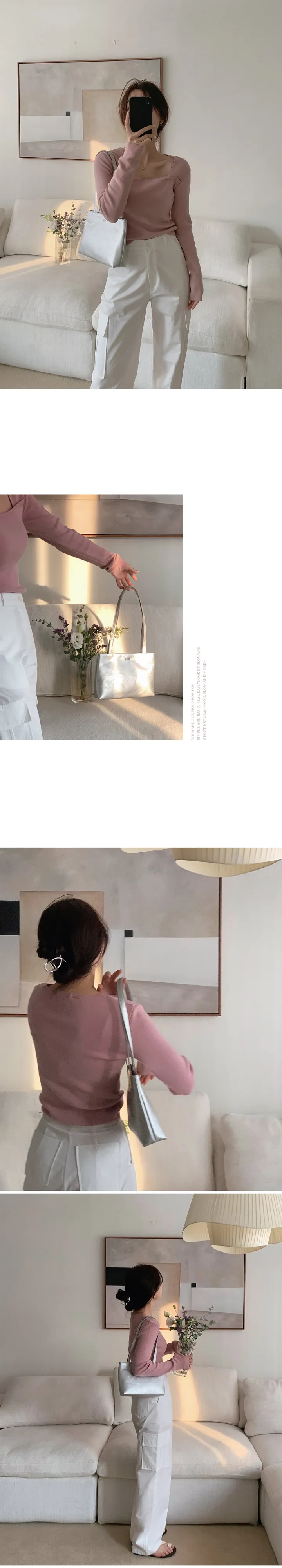 [🤎데일리/가벼움] #LENTO. Bazil Everyday bag  - 5 color (SLOWMADE/자체제작/비건레더/플레인/실버백/글로시) 상세 이미지 36