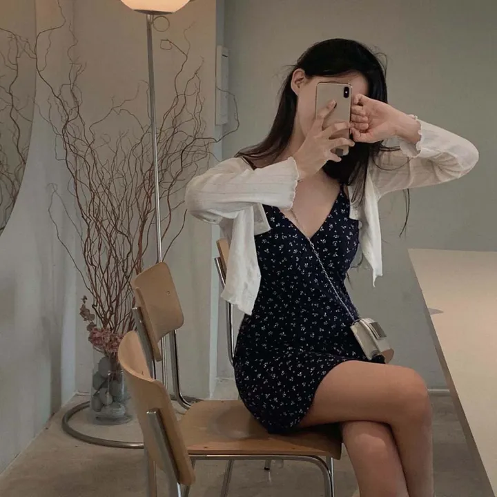[SET가격/최저가🫶🏻]오늘의 데이트룩, 잔꽃 플라워 나시원피스 + 여리핏 가디건 SET 상세 이미지 19