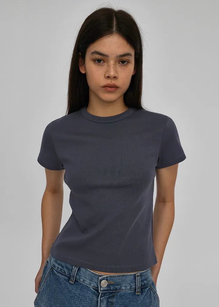 [1만장판매] [B-BASIC] 스탠다드 라운드 반팔티 (2SIZE) [데일리 기본티 무지 기본 상의 반소매 자체제작] 상세 이미지 20
