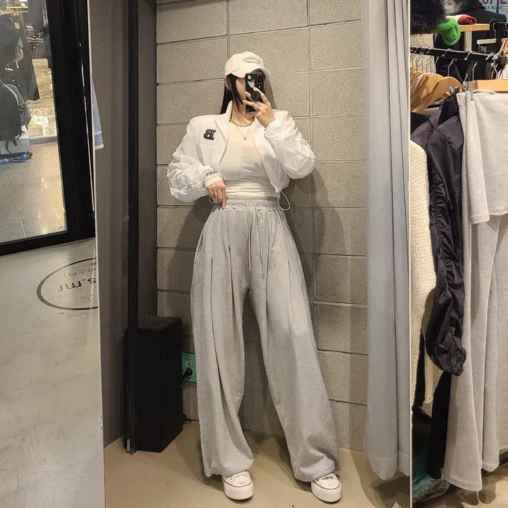 셔링 어깨패드 크롭 바람막이 상세 이미지 5