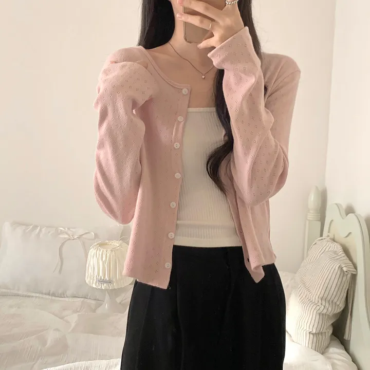 로로 펀칭 가디건 (8color) 상세 이미지 46