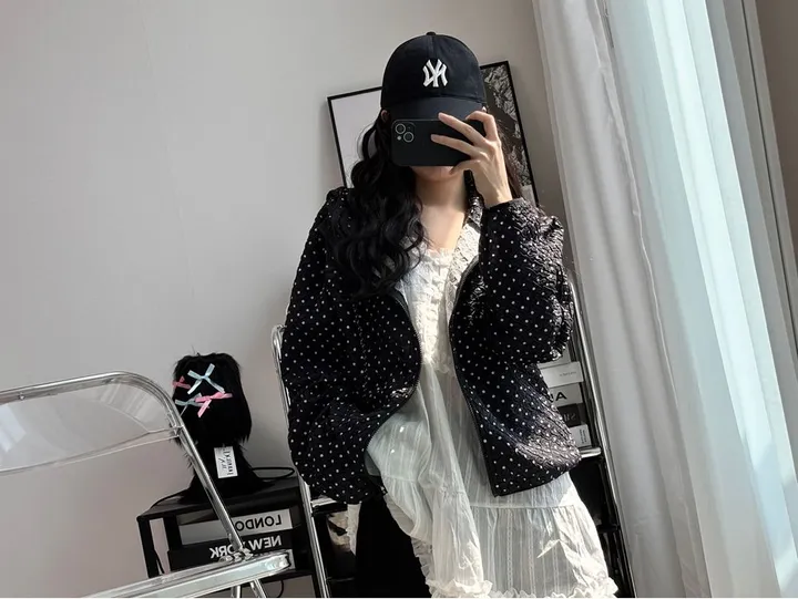 💝인기아우터💝주문폭주[봄아우터] 엔티JP 엠보 도트 후드 집업 /떙땡이/바람막이/봄/여름/아우터/얇은집업 - 2color 상세 이미지 31