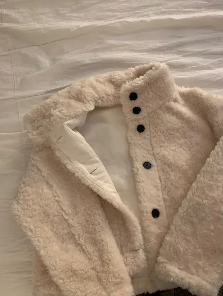 [문의폭주🐻] 베어 버튼 뽀글이 퍼 숏코트 자켓 / 누빔 코트 자켓 - 3color 상세 이미지 29