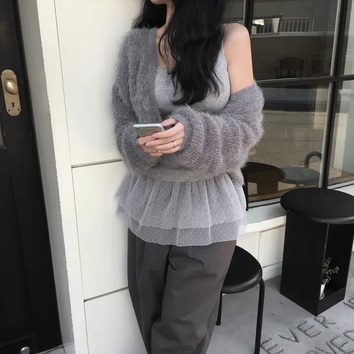 포니 퍼 가디건 cd - 4color 상세 이미지 18