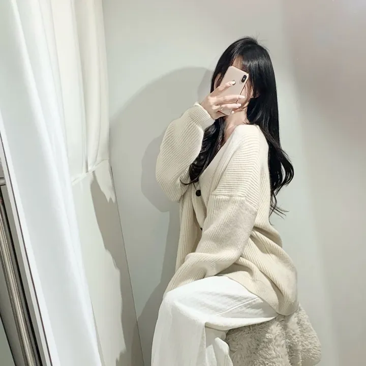 봄신상 간절기 도톰한 봄가디건  오버핏 여리핏 가디건 여친룩 데이트룩 꾸안꾸룩 3COLOR 상세 이미지 7