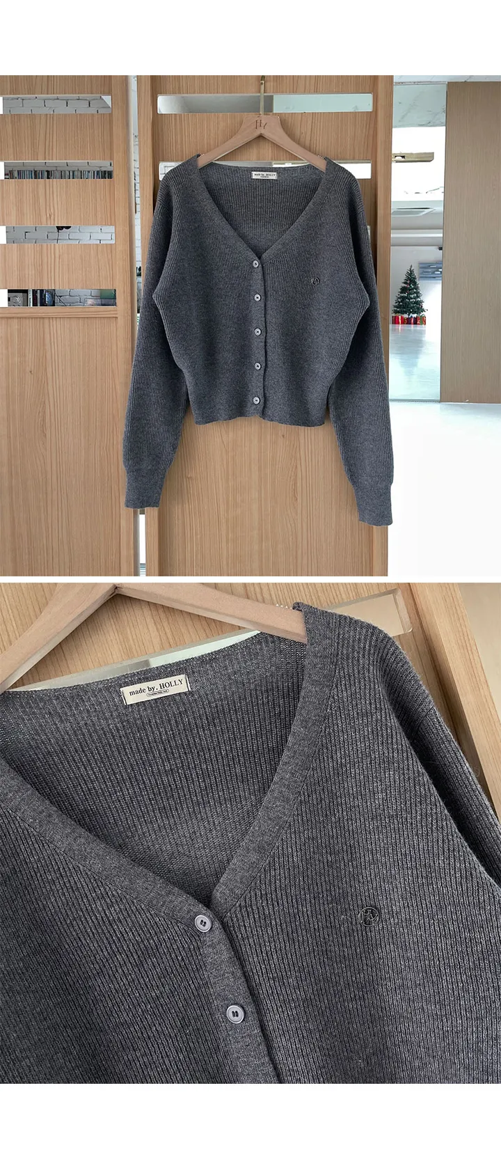 [made/기본필수!/잘록핏] 델리 브이넥 잘록 가디건 봄가디건 하객룩 봄신상 상세 이미지 27