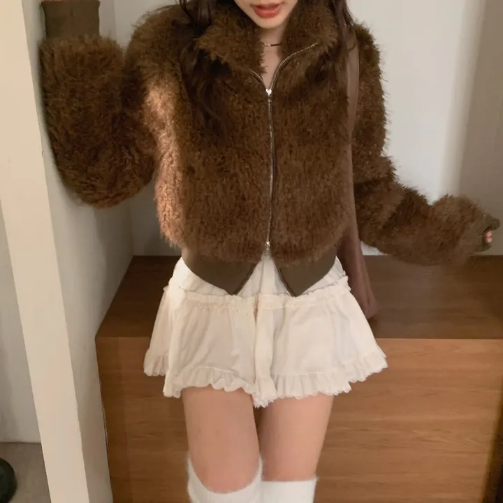 [분위기갑🤎퀄리티굿!] 따뜻, 하이넥 하프 퍼 집업 점퍼 상세 이미지 11