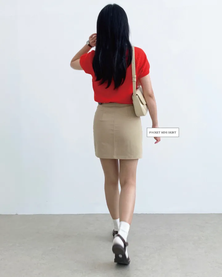 미니 스커트 모델 착용 이미지-S9L5