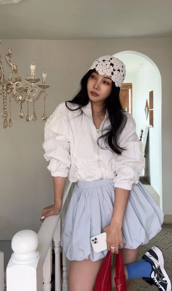 간절기 화이트레이스라인점퍼 상세 이미지 12